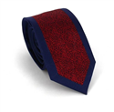 Corbata Estrecha Azul Marino y Roja
