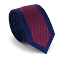 Corbata Estrecha Azul Marino y Rosa