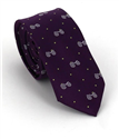 Corbata Estrecha Bicicletas Retro Morada