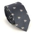 Corbata Estrecha Bulldog Gris