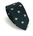 Corbata Estrecha Bulldog Verde