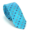 Corbata Estrecha Cochecitos Azul