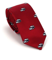 Corbata Estrecha Coches Roja