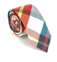 Corbata Estrecha de Cuadros Multicolor
