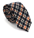 Corbata Estrecha de Cuadros Multicolor