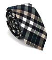 Corbata Estrecha de Cuadros Multicolor
