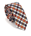 Corbata Estrecha de Cuadros Multicolor
