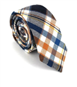 Corbata Estrecha de Cuadros Multicolor