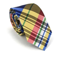 Corbata Estrecha de Cuadros Multicolor