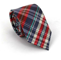 Corbata Estrecha de Cuadros Multicolor