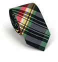 Corbata Estrecha de Cuadros Multicolor
