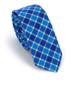 Corbata Estrecha de Cuadros Tricolor