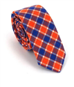 Corbata Estrecha de Cuadros Tricolor