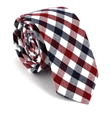 Corbata Estrecha de Cuadros Tricolor
