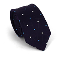 Corbata Estrecha de Lunares Morada