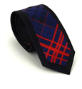 Corbata Estrecha Dibujo Geométrico Tricolor