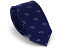 Corbata Estrecha Elefantes Azul