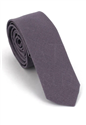 Corbata Estrecha Lisa Gris
