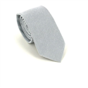 Corbata Estrecha Lisa Gris