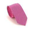 Corbata Estrecha Lisa Rosa Oscuro