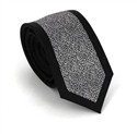 Corbata Estrecha Negra y Blanca