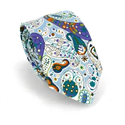 Corbata Estrecha Paisley Celeste y Verde