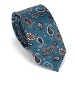 Corbata Estrecha Paisley Verde Esmeralda