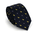 Corbata Estrecha Perritos Azul Marino