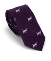 Corbata Estrecha Perros Morada