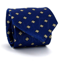 Corbata Flores Azul