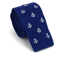 Corbata Punto Anclas Azul Marino