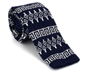 Corbata Punto Azul Estampado Invernal
