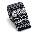 Corbata Punto Azul Estampado Invernal