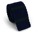 Corbata Punto Azul Rayas Verdes