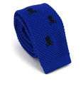 Corbata Punto Calaveras Azul