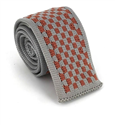 Corbata Punto Cuadros Gris y Marrón