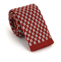 Corbata Punto Cuadros Marrón y Gris
