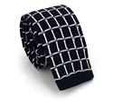 Corbata Punto Cuadros Negra y Blanca