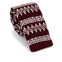 Corbata Punto Granate Estampado Invernal