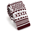 Corbata Punto Granate Estampado Invernal