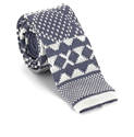 Corbata Punto Gris Estampado Invernal