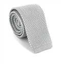 Corbata Punto Lisa Gris Claro