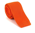 Corbata Punto Lisa Naranja