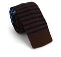 Corbata Punto Marrón Rayas Finas