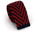 Corbata Punto Rayas Azul Marino y Roja