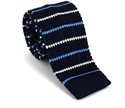 Corbata Punto Rayas Azul Oscuro