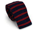 Corbata Punto Rayas Azul Oscuro