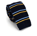 Corbata Punto Rayas Azul Oscuro