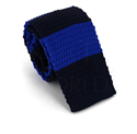 Corbata Punto Rayas Azul y Azul Oscuro