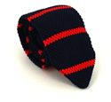 Corbata Punto Rayas Azul y Roja